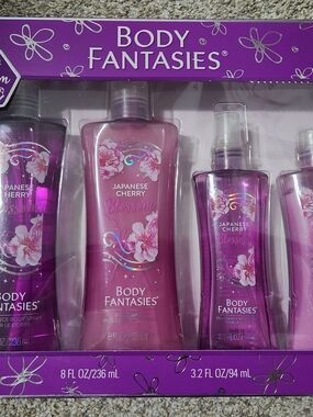 Fantasie Body Fantasies Japanese Cherry Blossom Bath & Body Set - Pink/Purple